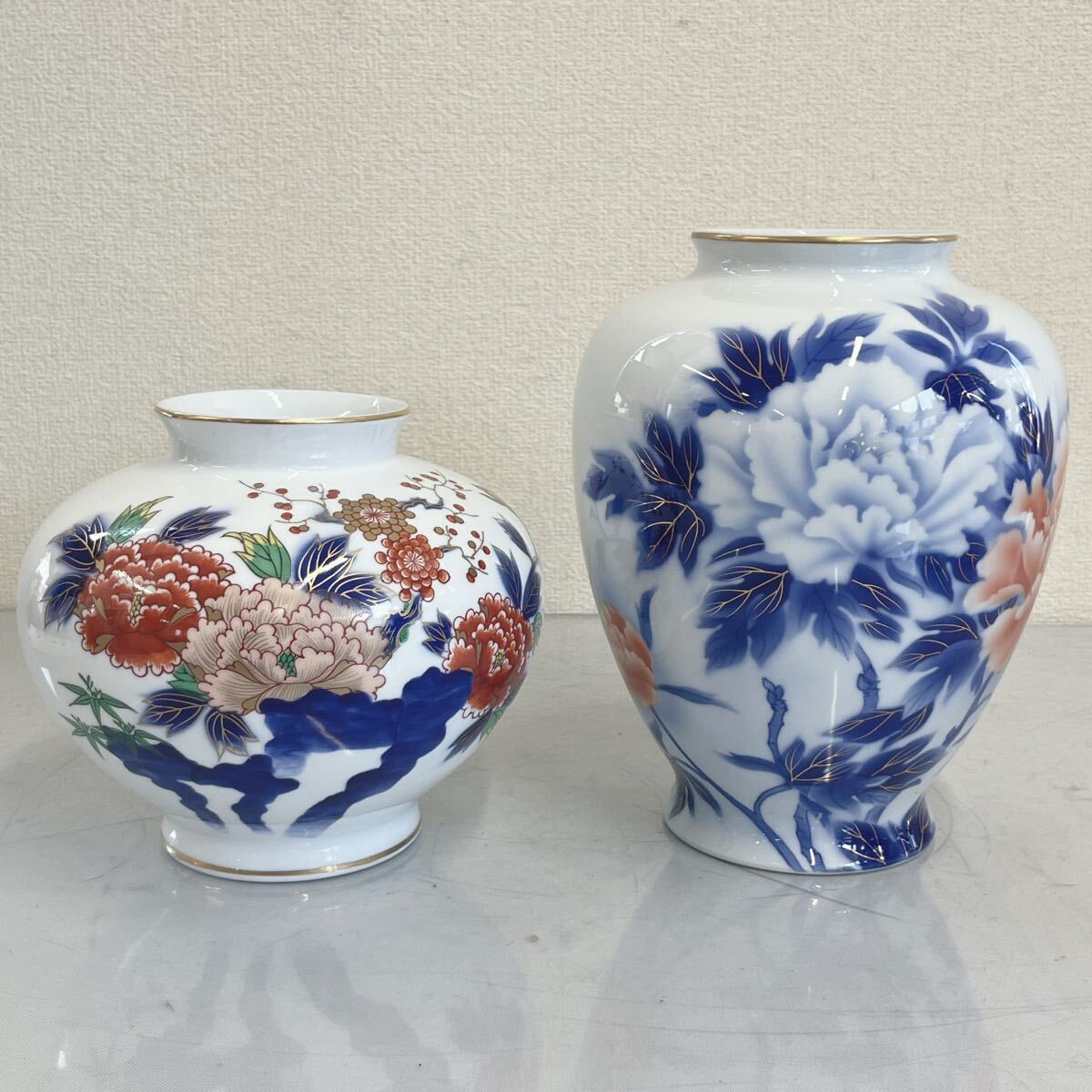 169 花瓶2点 深川製磁 花器 有田焼 陶器(深川製磁)｜売買された