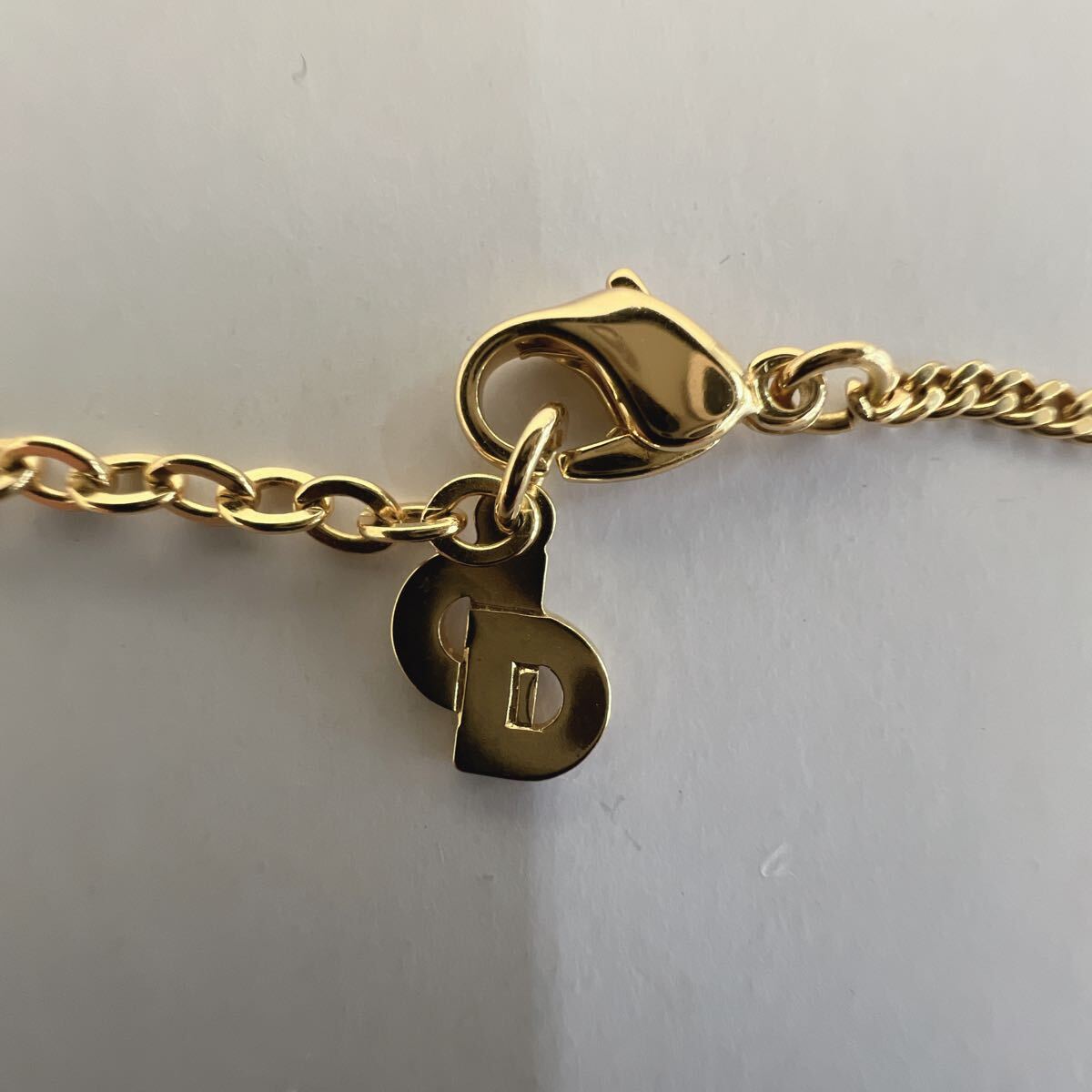 ○ Dior ディオール ネックレス約20㎝ イヤリングセット ○ Dior ディオール ネックレス約20㎝ イヤリングセット