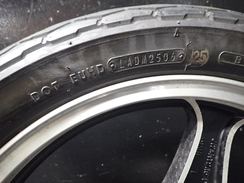 B1R7-0417 カワサキ エリミネーター250SE フロントホイール タイヤ 【EL250A 1990年式 A4】