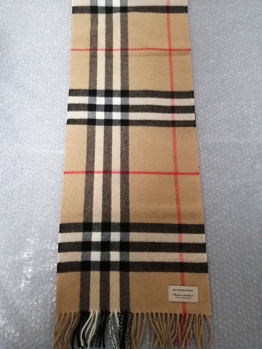 BURBERRY バーバリー マフラー カシミア100% キャメル ブラック BURBERRY バーバリー マフラー カシミア100% キャメル ブラック