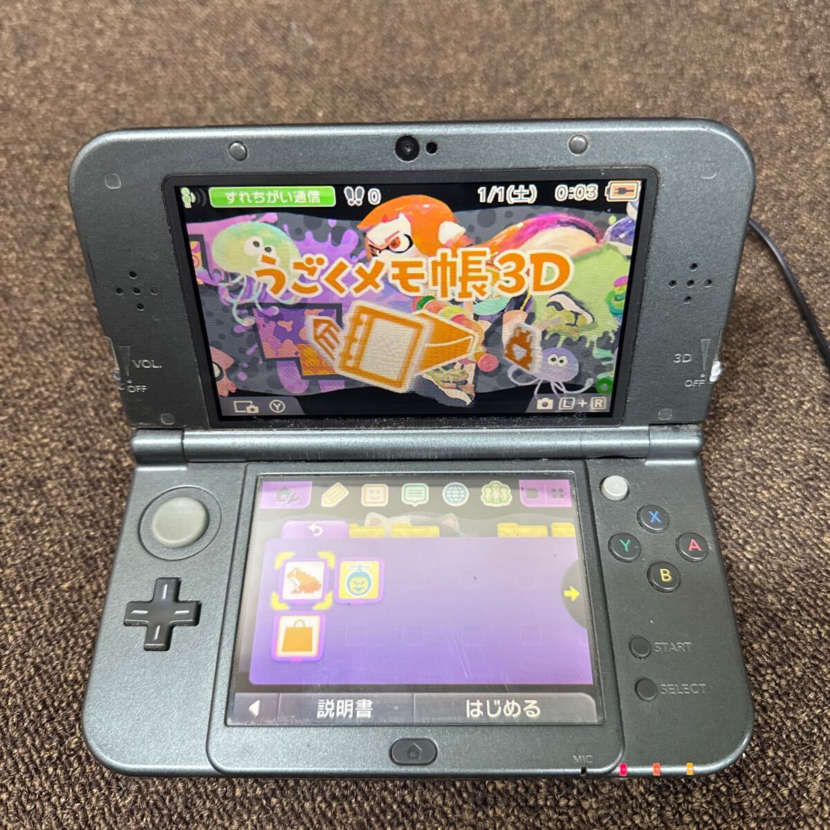 MYG-4972 激安 ゲー厶機 本体 New Nintendo 3DS LL 通電、電源OK