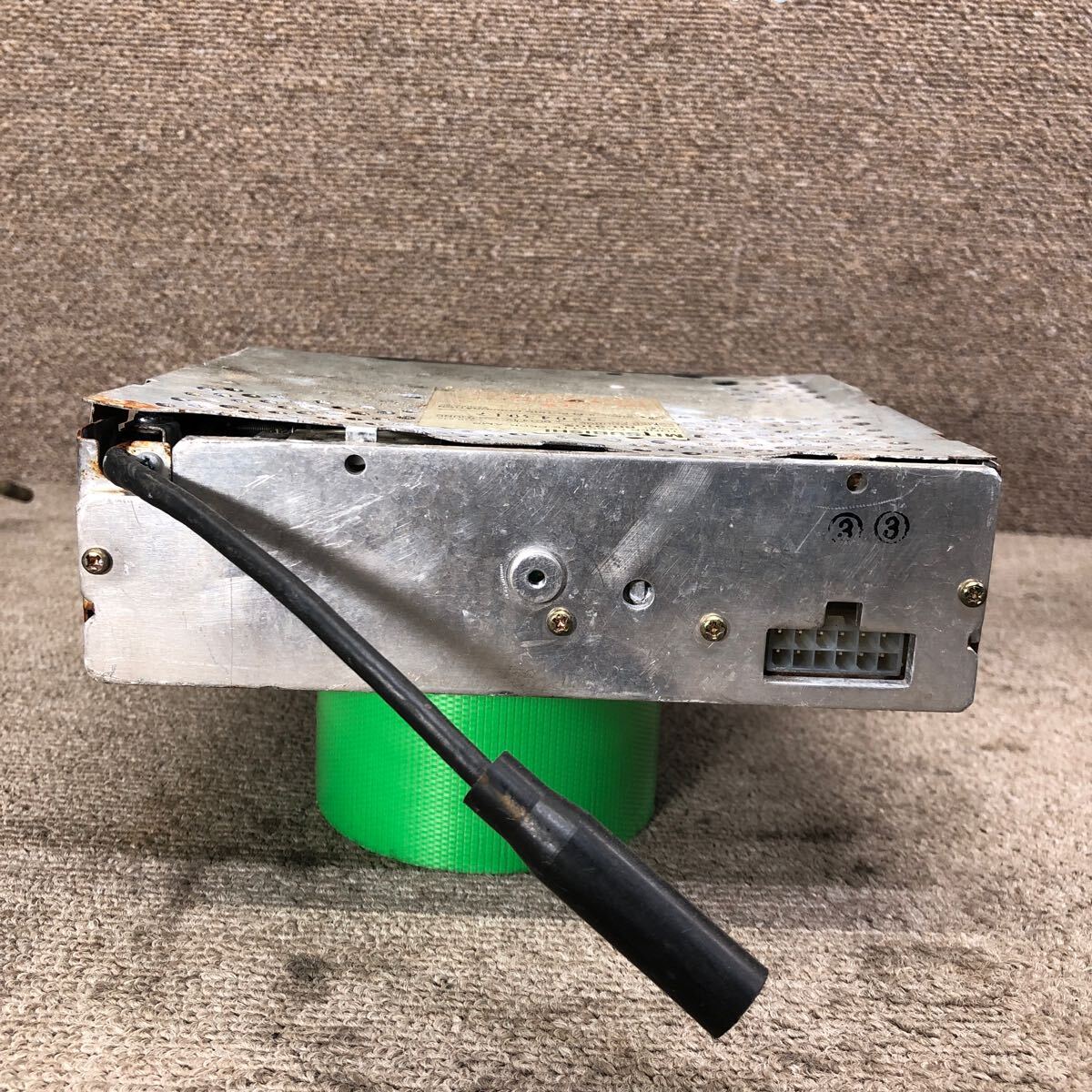 AV4-783 激安 カーステレオ MITSUBISHI RH-9105 32043017 カセットデッキ アンプ FM/AM オーディオ 通電未確認(rèn) ジャンク