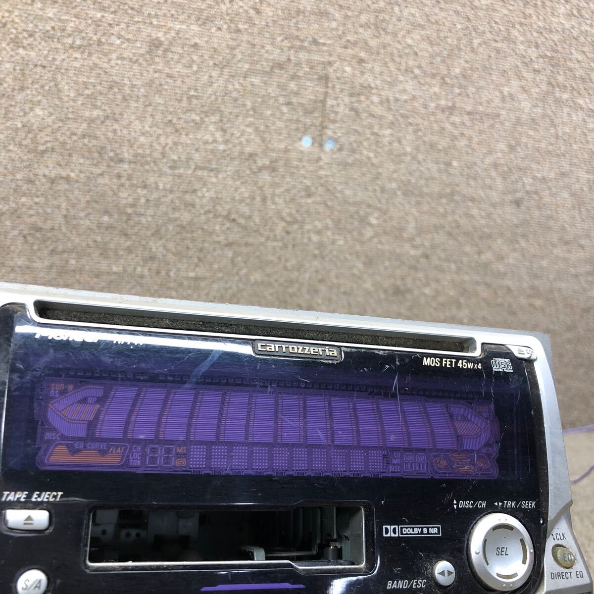 AV4-828 супер-скидка машина стерео Carrozzeria Pioneer FH-P44 UDMH003722JP кассета FM/AM плеер корпус только простой рабочее состояние подтверждено б/у текущее состояние товар 