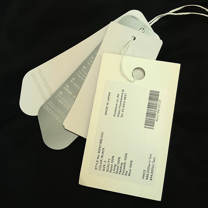 【美品】 marka / マーカ | 2024AW | NYLON TWILL MA-1 ナイロン ツイル ジャケット | 2 | ブラック | メンズ_画像9