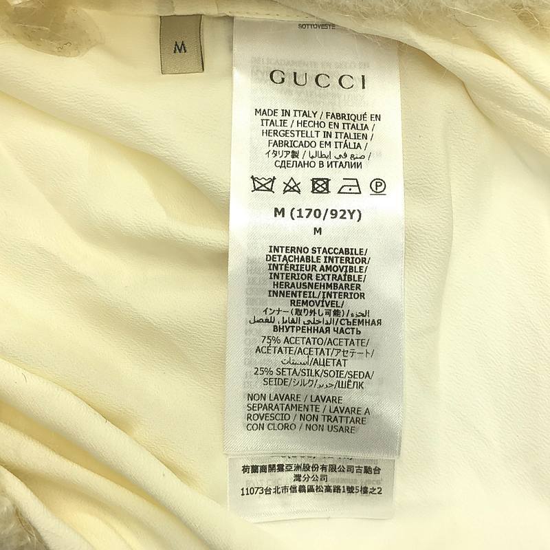 【美品】 GUCCI / グッチ | × adidas / アディダス トレフォイル サイドライン タートルネック ニット / 着脱可インナー付き_画像7