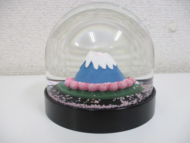 スノードーム 富士山 Mt.FUJI 3,776ｍ お土産 JAPANグッズ 中古品 激安1円スタート
