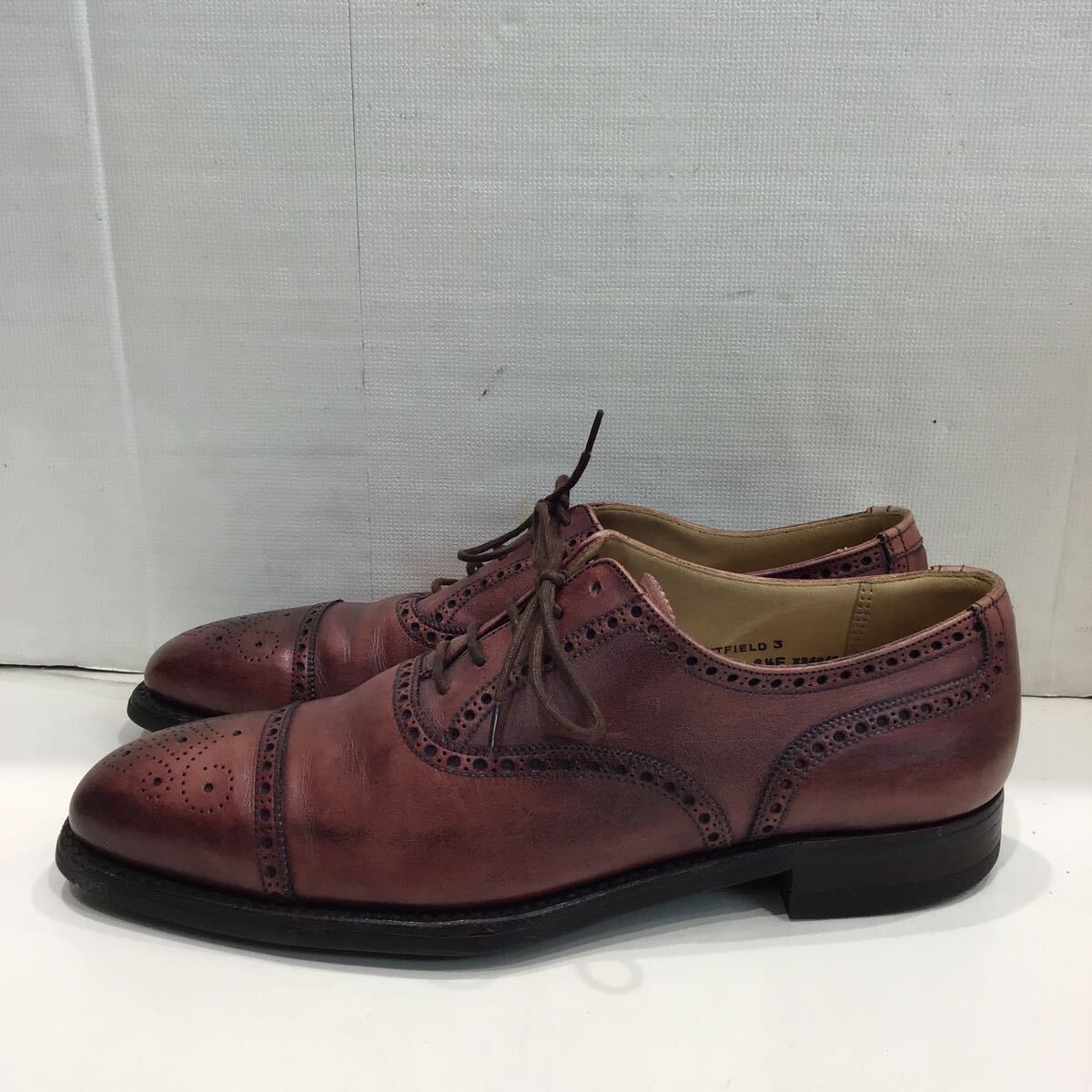 【CROCKETT&JONES クロットジョーンズ】ドレスシューズ UK6.5 ブラウン レザー イングラド制 2504oki h