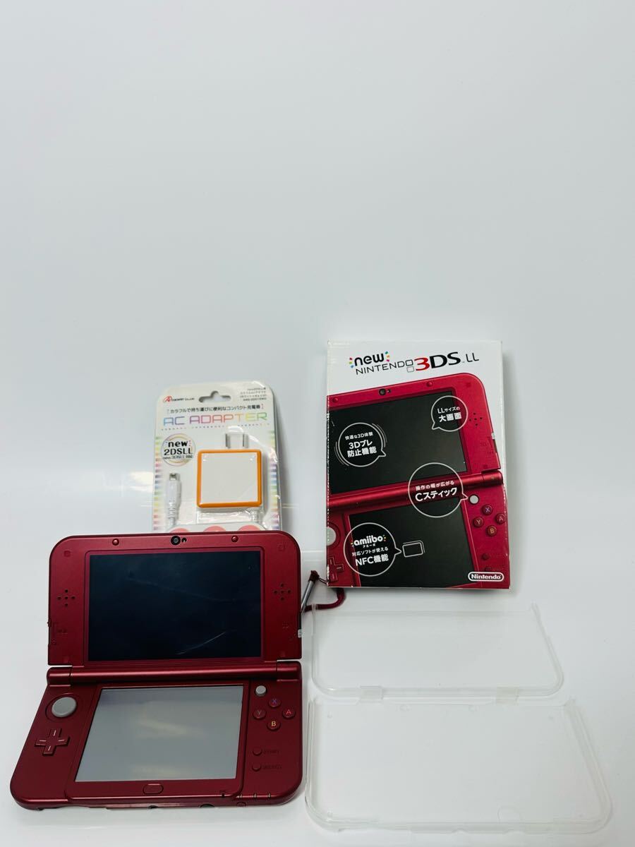 101 Newニンテンドー3DS LL メタリックレッド 充電器付き 動作 101 Newニンテンドー3DS LL メタリックレッド 充電器付き 動作