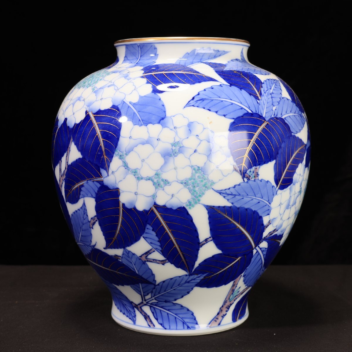 珍品堂】1円から C040 香蘭社 紫陽花絵 花瓶 壺 懐石 古美術 珍品堂】1円から C040 香蘭社 紫陽花絵 花瓶 壺 懐石 古美術