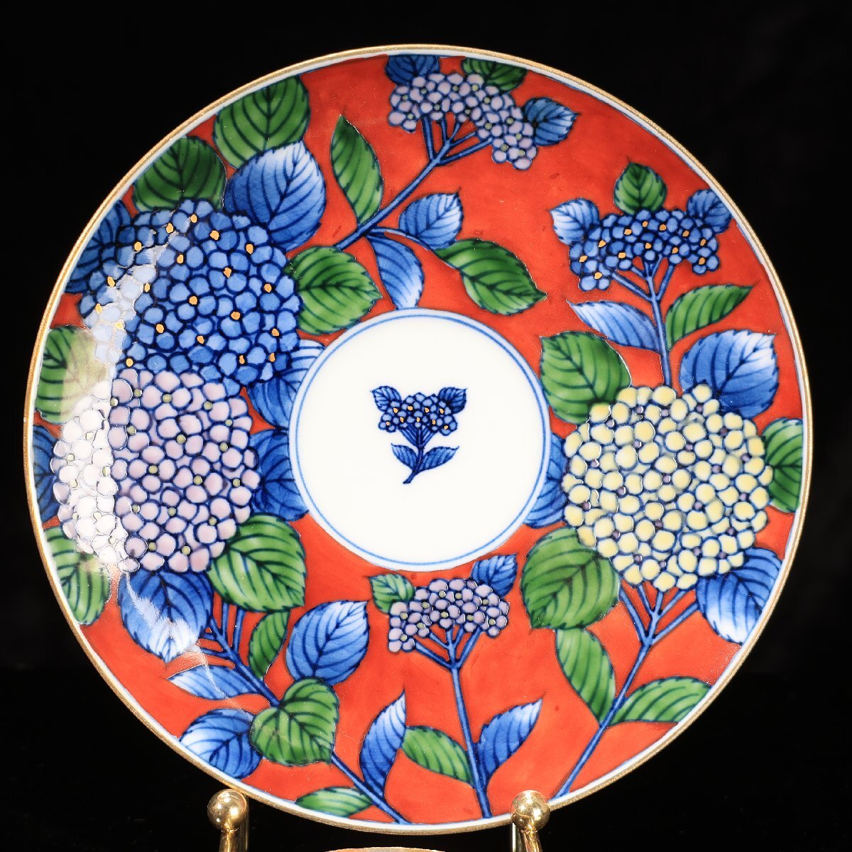 珍品堂】1円から C051 有田焼 村上玄輝 紫陽花ペア カップ 珍品堂】1円から C051 有田焼 村上玄輝 紫陽花ペア カップ
