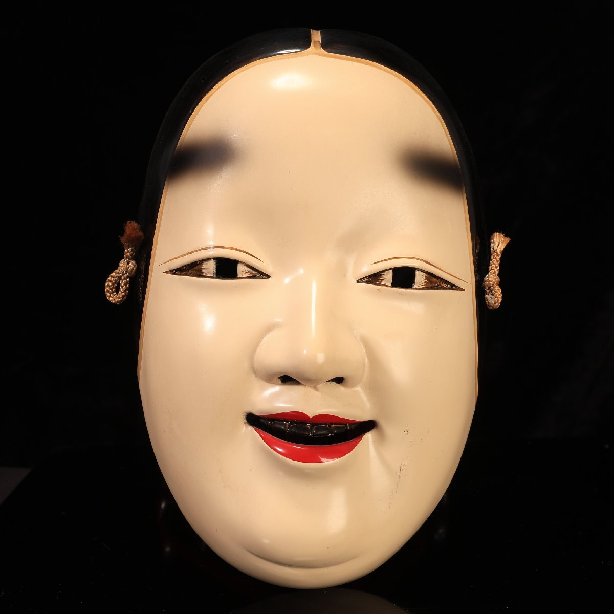珍品堂】1円から C048 能面 神楽面 小面 木製 工芸品 美術品 珍品堂】1円から C048 能面 神楽面 小面 木製 工芸品 美術品