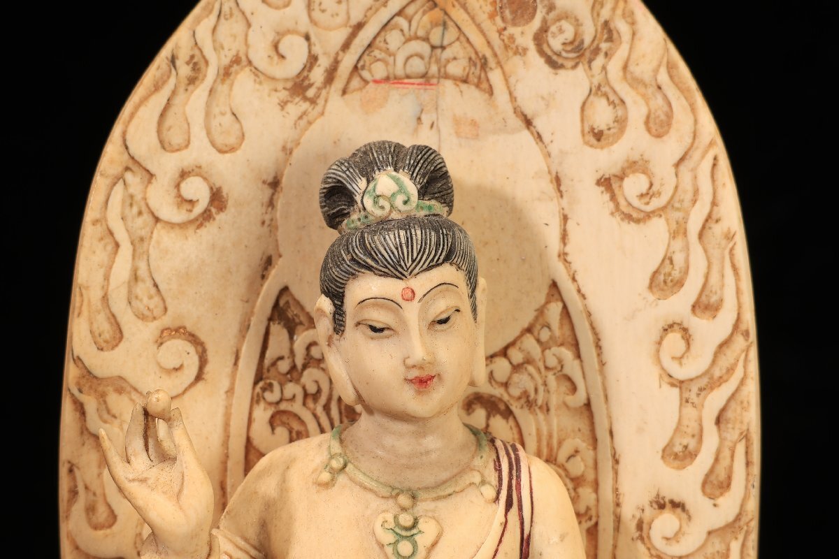 極上 観音様 仏教美術 天然素材 置物 古美術品 密教 骨董 魔除け