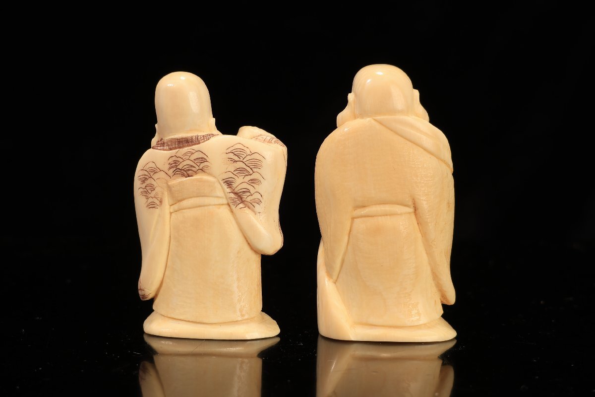 珍品堂】1円から C068 置物 七福神 箱付 七台 細密彫刻 天然素材 珍品堂】1円から C068 置物 七福神 箱付 七台 細密彫刻 天然素材