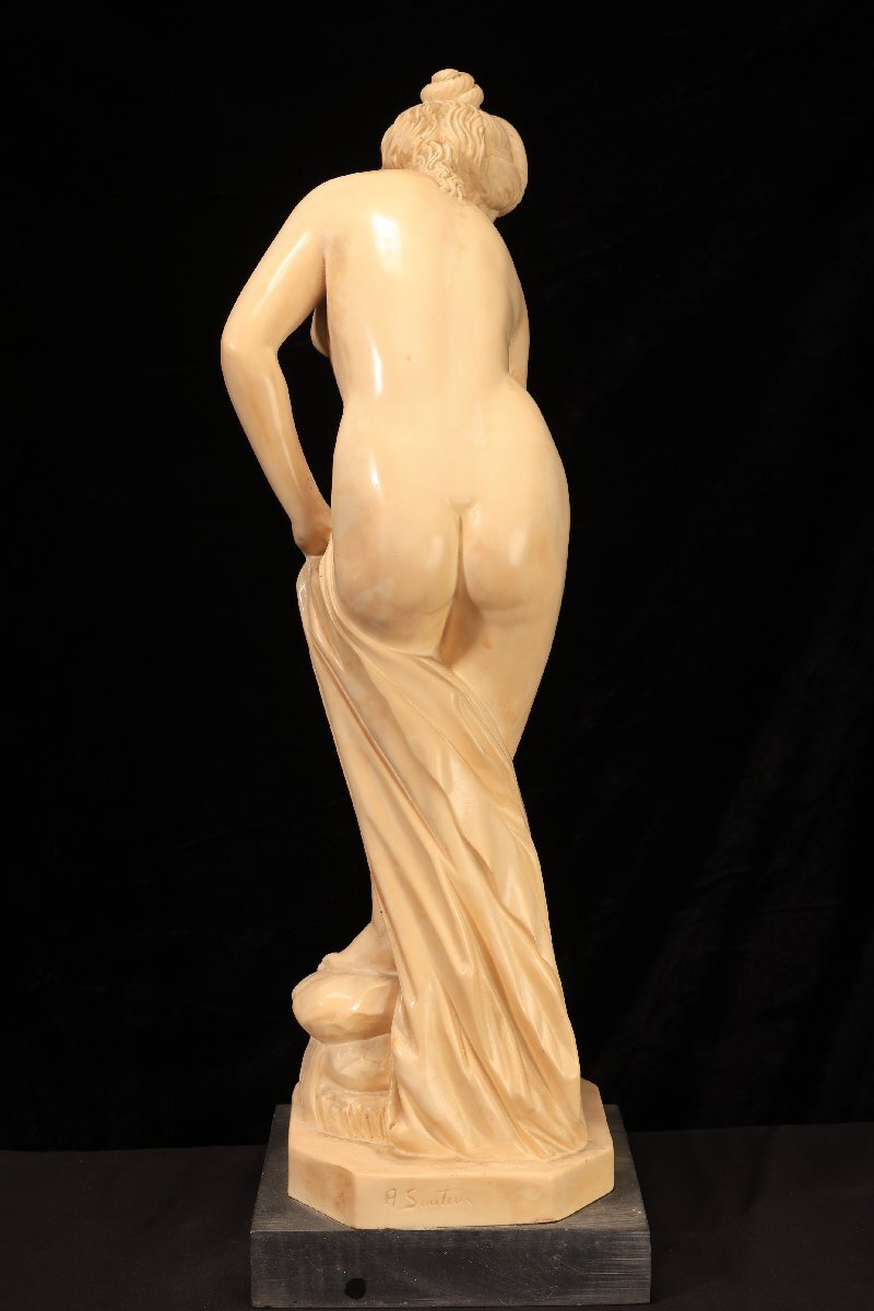 珍品堂】1円から C072 置物 少女像 細密彫刻 樹脂 古美術 骨董品 珍品堂】1円から C072 置物 少女像 細密彫刻 樹脂 古美術 骨董品
