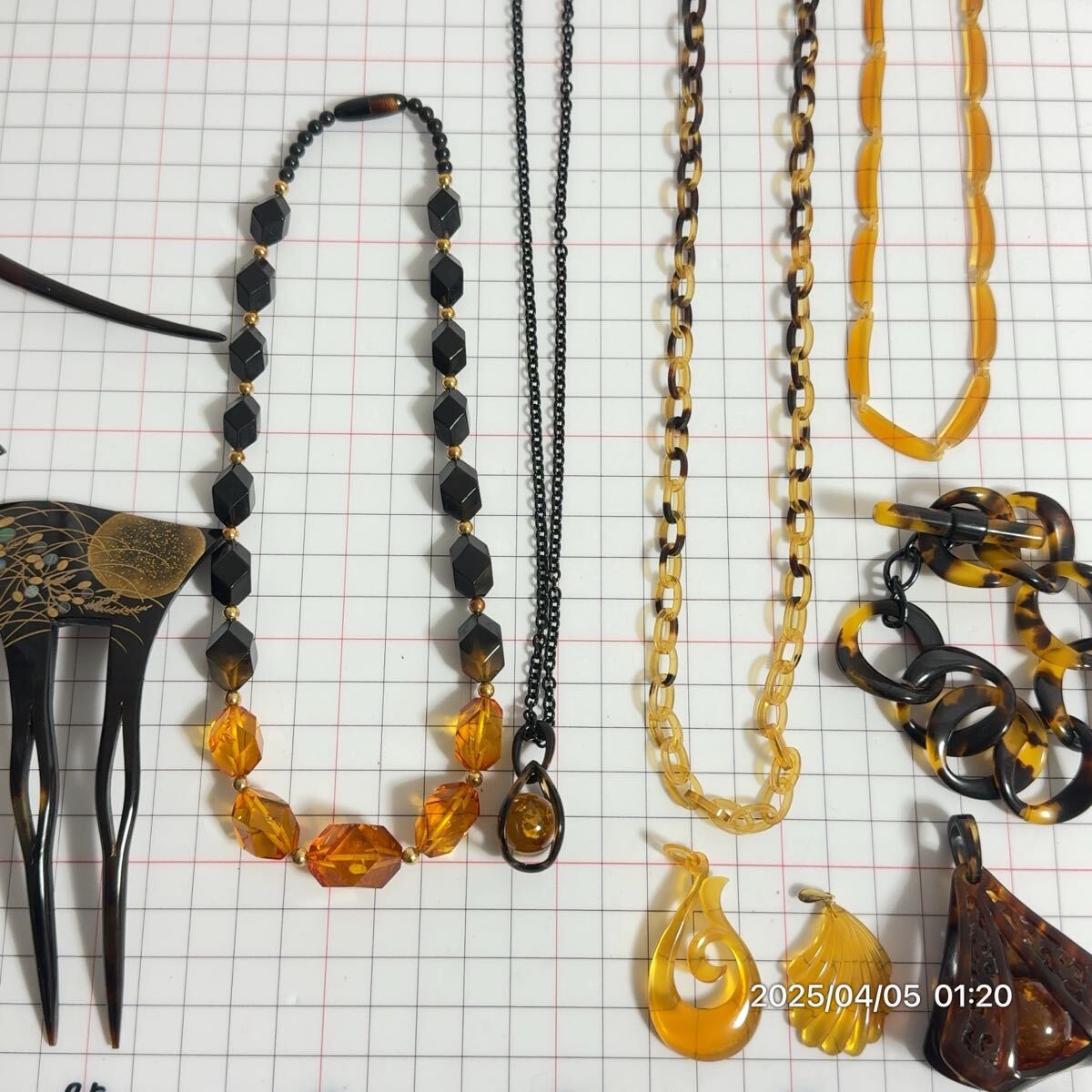 1000円〜 まとめ 鼈甲 べっ甲 ベッコウ ネックレス ブレスレット 1000円〜 まとめ 鼈甲 べっ甲 ベッコウ ネックレス ブレスレット