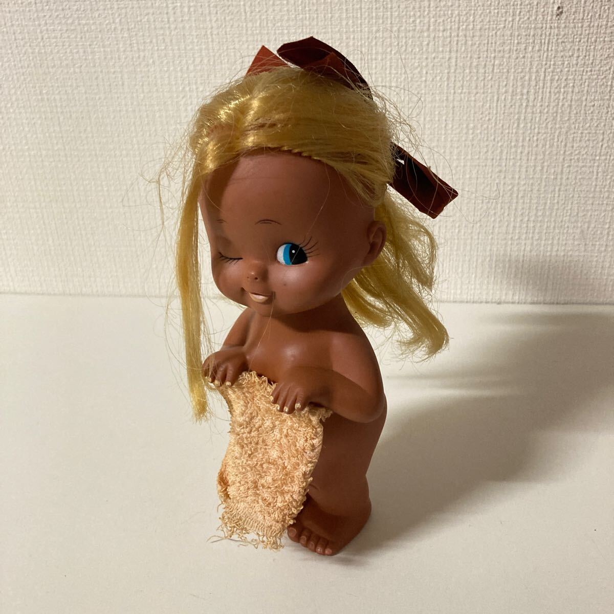 昭和レトロ・ビンテージヌードくろんぼ少女 ソフビ 当時物 昭和レトロ・ビンテージヌードくろんぼ少女 ソフビ 当時物