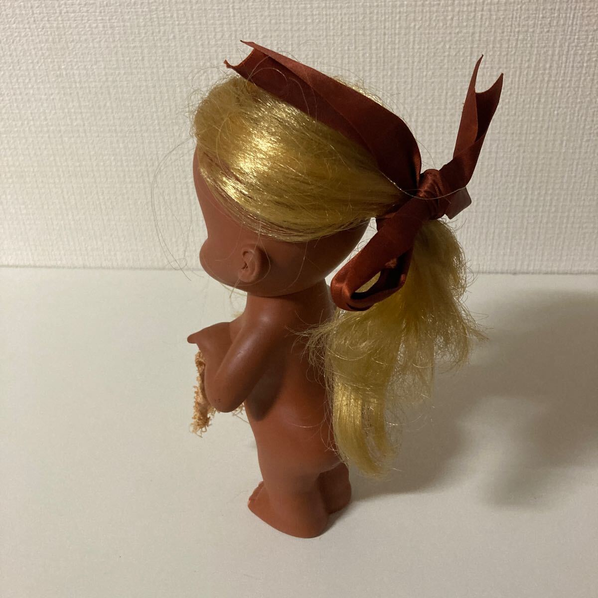 昭和レトロ・ビンテージヌードくろんぼ少女 ソフビ 当時物 昭和レトロ・ビンテージヌードくろんぼ少女 ソフビ 当時物