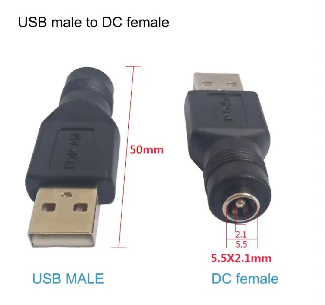★★5.5x2.1mm入力→USB-C Type-C　アダプター　未使用品！_画像1