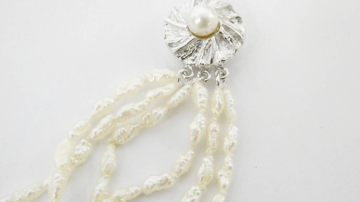 淡水パール ケシパール 10連ネックレス 6連ブレスレット 2点 淡水パール ケシパール 10連ネックレス 6連ブレスレット 2点