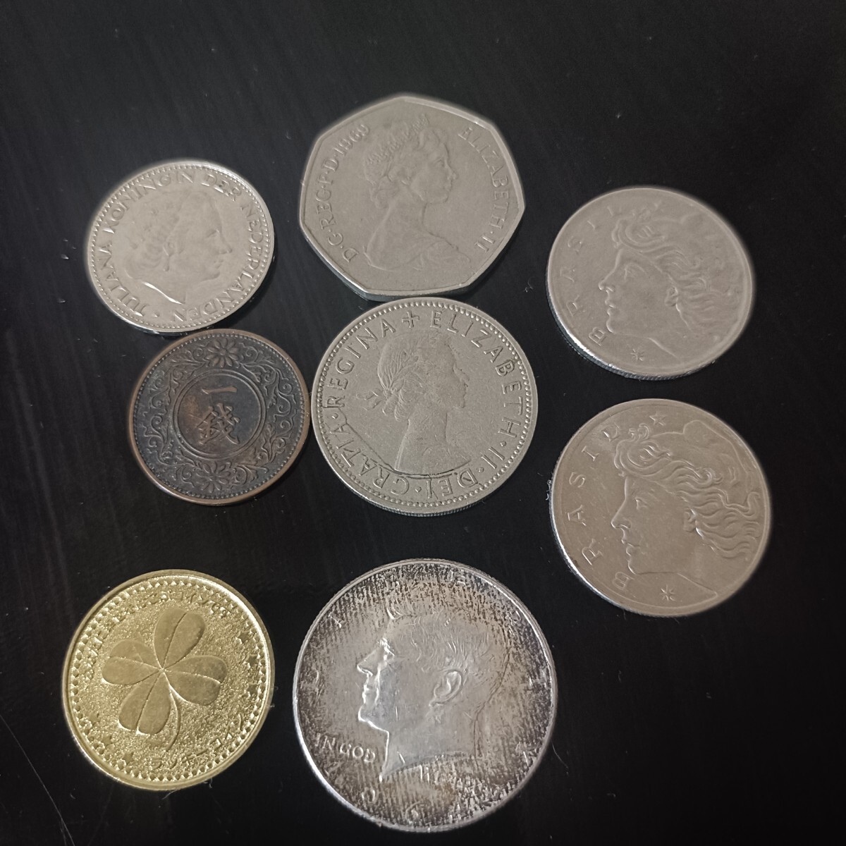 銀貨 ハーフダラー インゴッド IN GOD ブラジル 50CENTAVOS 銀貨 ハーフダラー インゴッド IN GOD ブラジル 50CENTAVOS