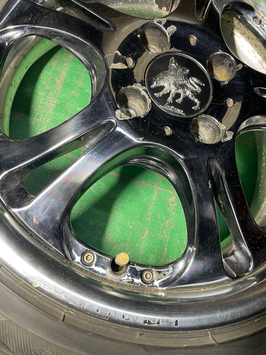  希少軽サイズ！ weds Kranze ケルベロス　15インチ 4穴 PCD100 5.5J オフセット41 ハブ径73㎜ 4本セット　ウェッズ　クレンツェ_画像7