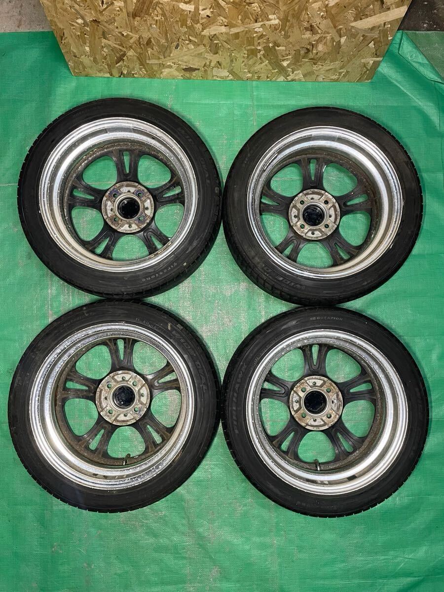  希少軽サイズ！ weds Kranze ケルベロス　15インチ 4穴 PCD100 5.5J オフセット41 ハブ径73㎜ 4本セット　ウェッズ　クレンツェ_画像10