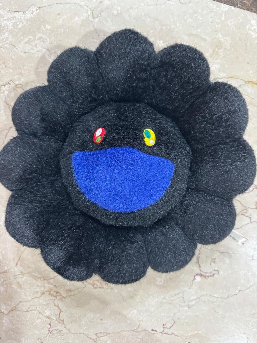 村上隆 フラワー お花 カイカイキキ ブラック クッション 30cm 村上隆 フラワー お花 カイカイキキ ブラック クッション 30cm