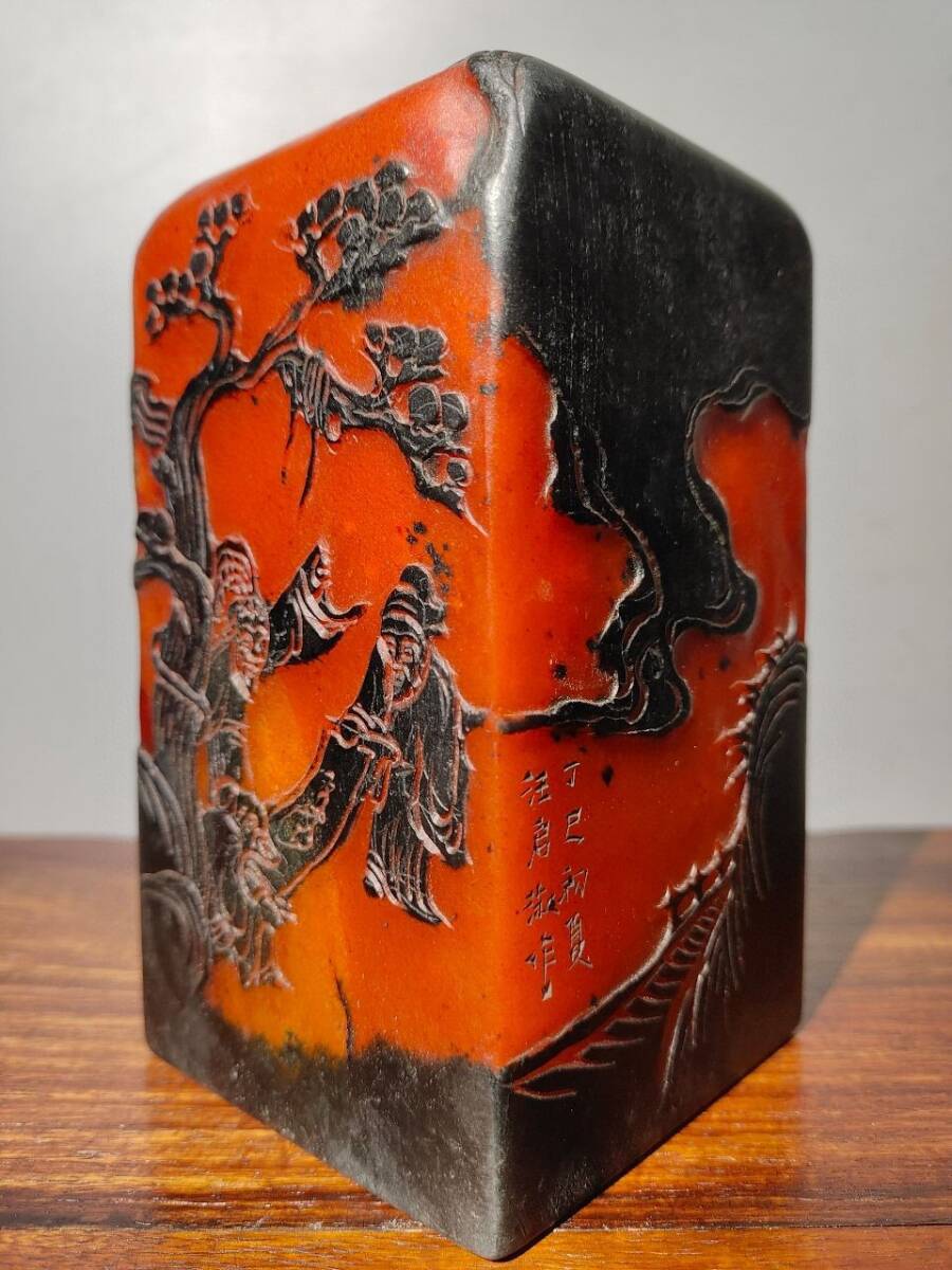 Yahoo!オークション - 【超珍館蔵】寿山石 紅田黄石 烏鴉皮 細密 Yahoo!オークション - 【超珍館蔵】寿山石 紅田黄石 烏鴉皮 細密