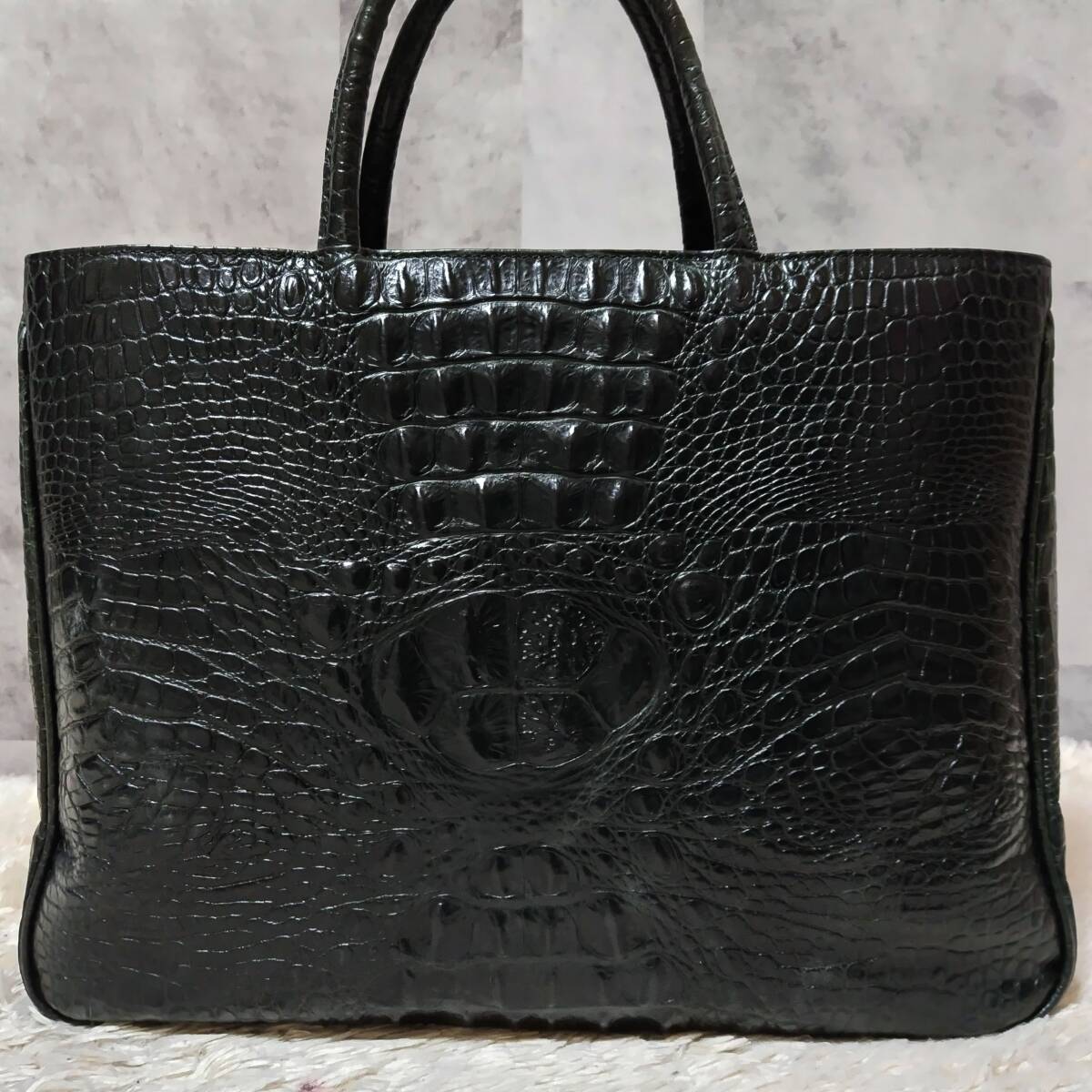 極美品/A4可 FURLA フルラ トートバッグ クロコダイル型押し 極美品/A4可 FURLA フルラ トートバッグ クロコダイル型押し