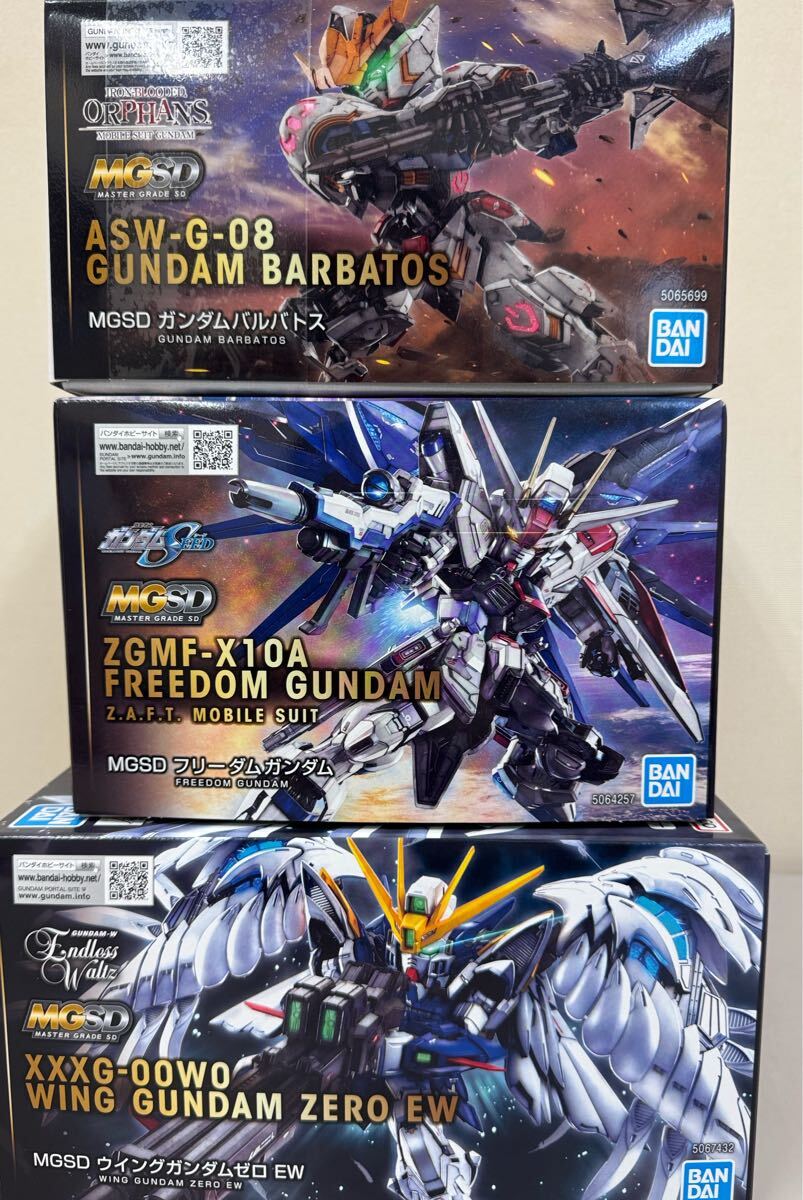 新品 MGSD 3個セット ガンダムバルバトス フリーダムガンダム 新品 MGSD 3個セット ガンダムバルバトス フリーダムガンダム