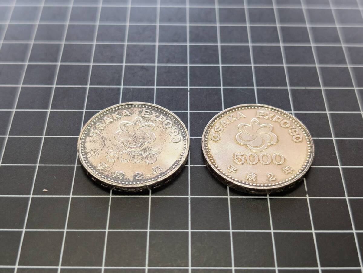国際花と緑の博覧会記念 5000円銀貨 平成2年 完全未使用 | 日本