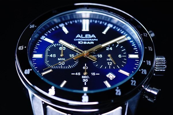 1円～1スタセイコーALBAセイコー逆輸入モデル美しすぎるブラック