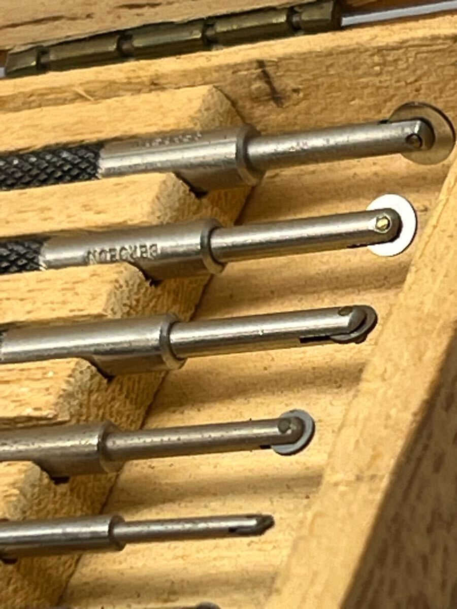 BERGEON bell John No.1898 Roller Sinkers Set of 6 (countersinks) счетчик раковина фаска инструмент Швейцария swiss