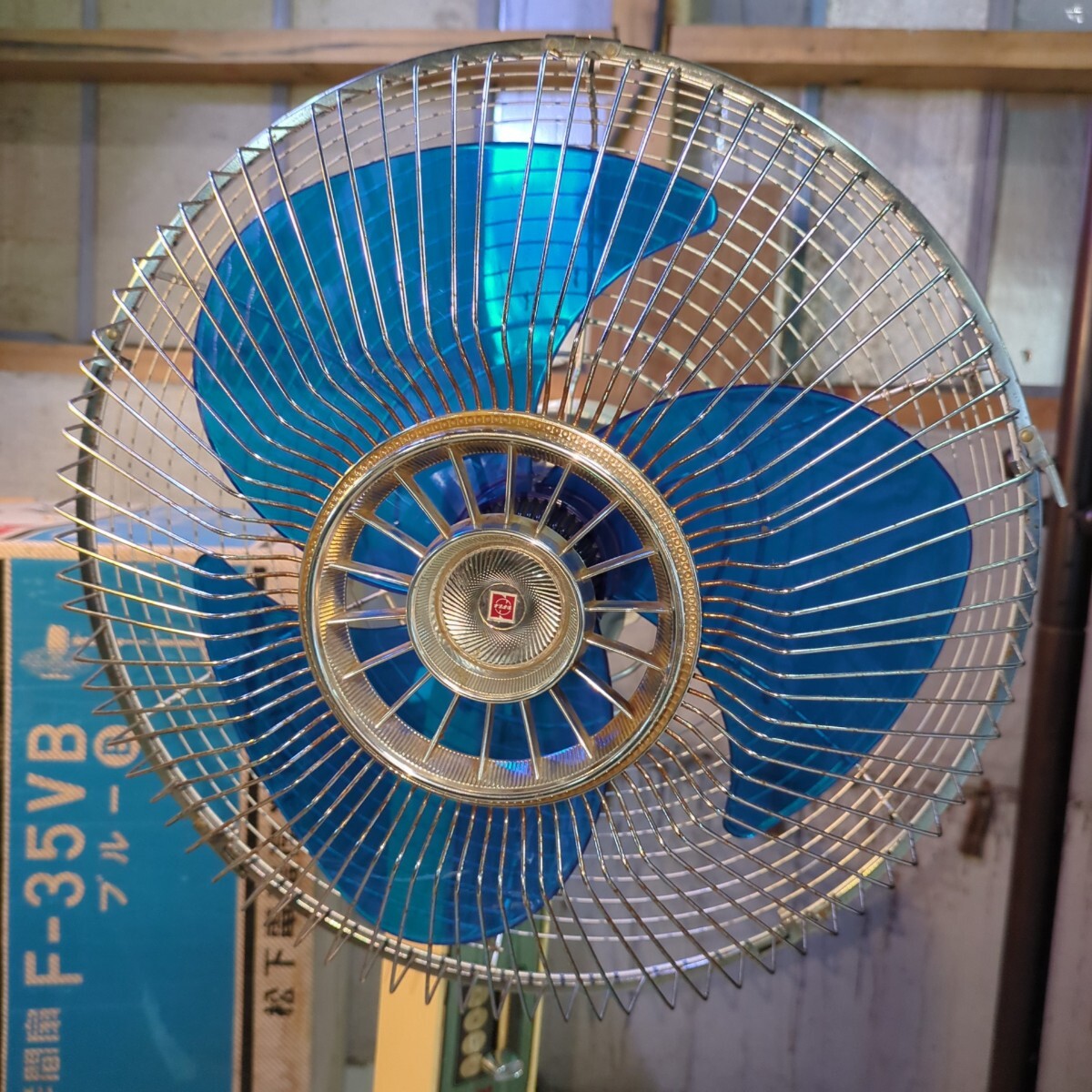 Showa Retro National сосна способ большой вентилятор F-35VB электризация подтверждено Matsushita электро- контейнер 35 см подлинная вещь античный Junk