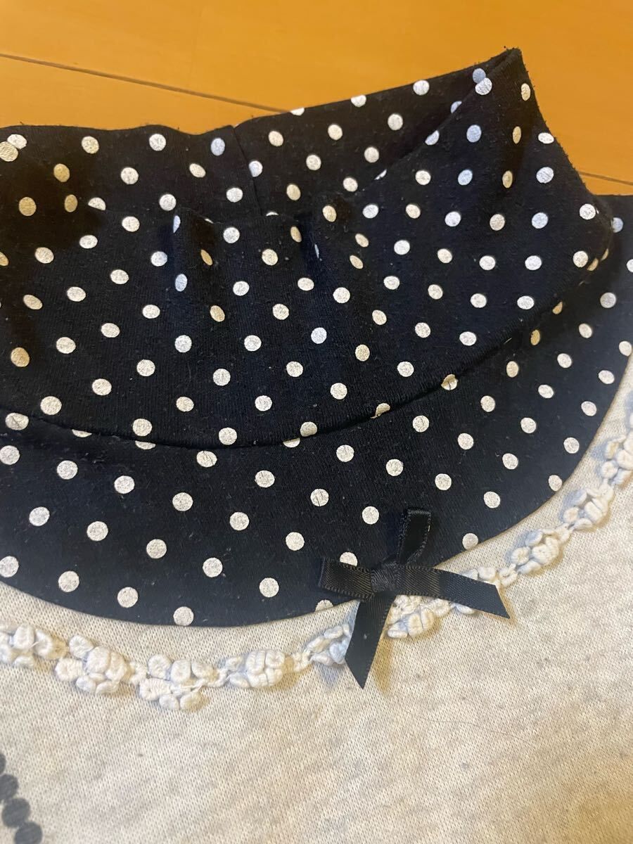 ★美品★長袖トレーナー★グレー水玉★110★キッズ女の子_画像5