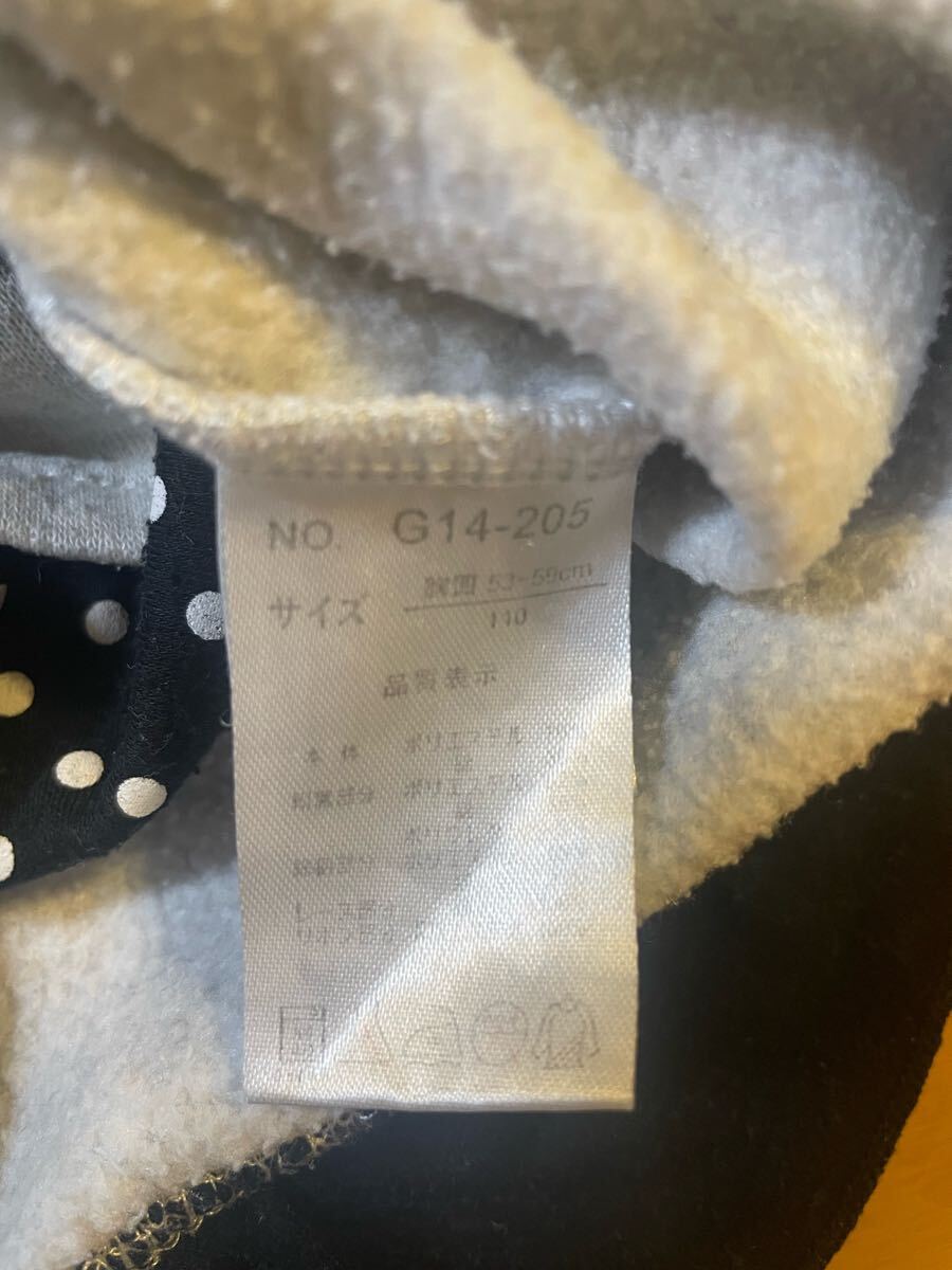 ★美品★長袖トレーナー★グレー水玉★110★キッズ女の子_画像6