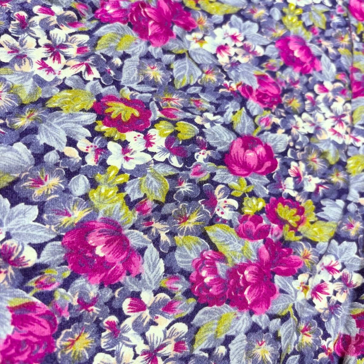 美品 Paul Smith LONDON 花柄 総柄 長袖シャツ メンズ 青系 M 美品 Paul Smith LONDON 花柄 総柄 長袖シャツ メンズ 青系 M