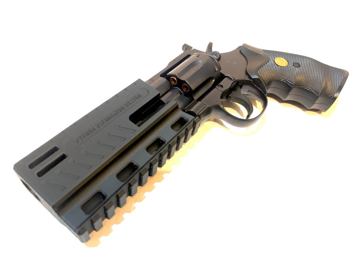 マルイ ガスブロ 限定バリーバートン美品 内部カスタム 初速87m/sオーバー3 東京マルイ コルトパイソン 4インチ用 コンペンセイターver 3