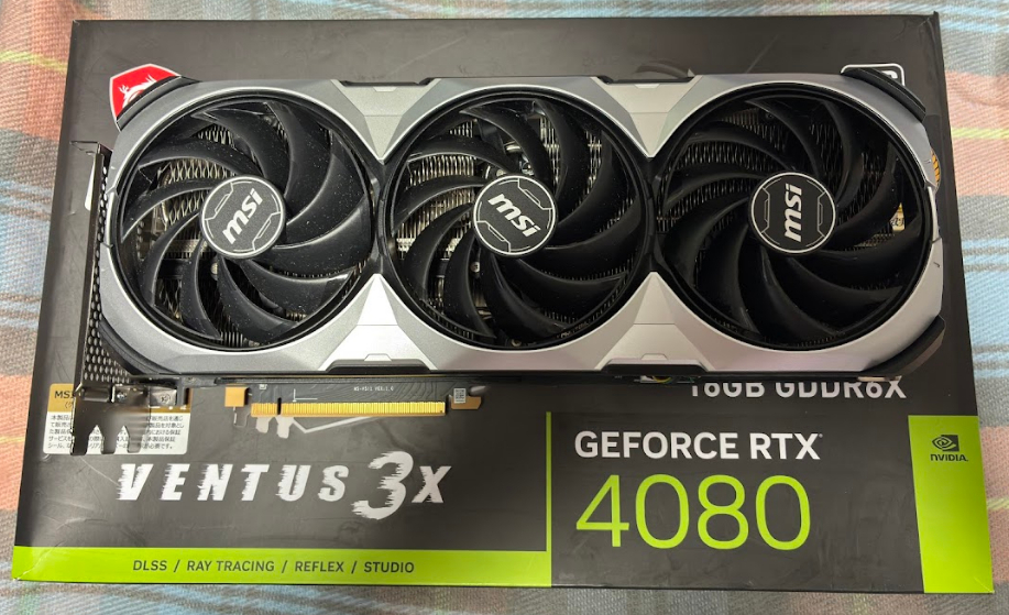 MSI GeForce RTX 4080 16GB VENTUS 3X OC 【Nvidia RTX4080 OC MSI GeForce RTX 4080 16GB VENTUS 3X OC 【Nvidia RTX4080 OC
