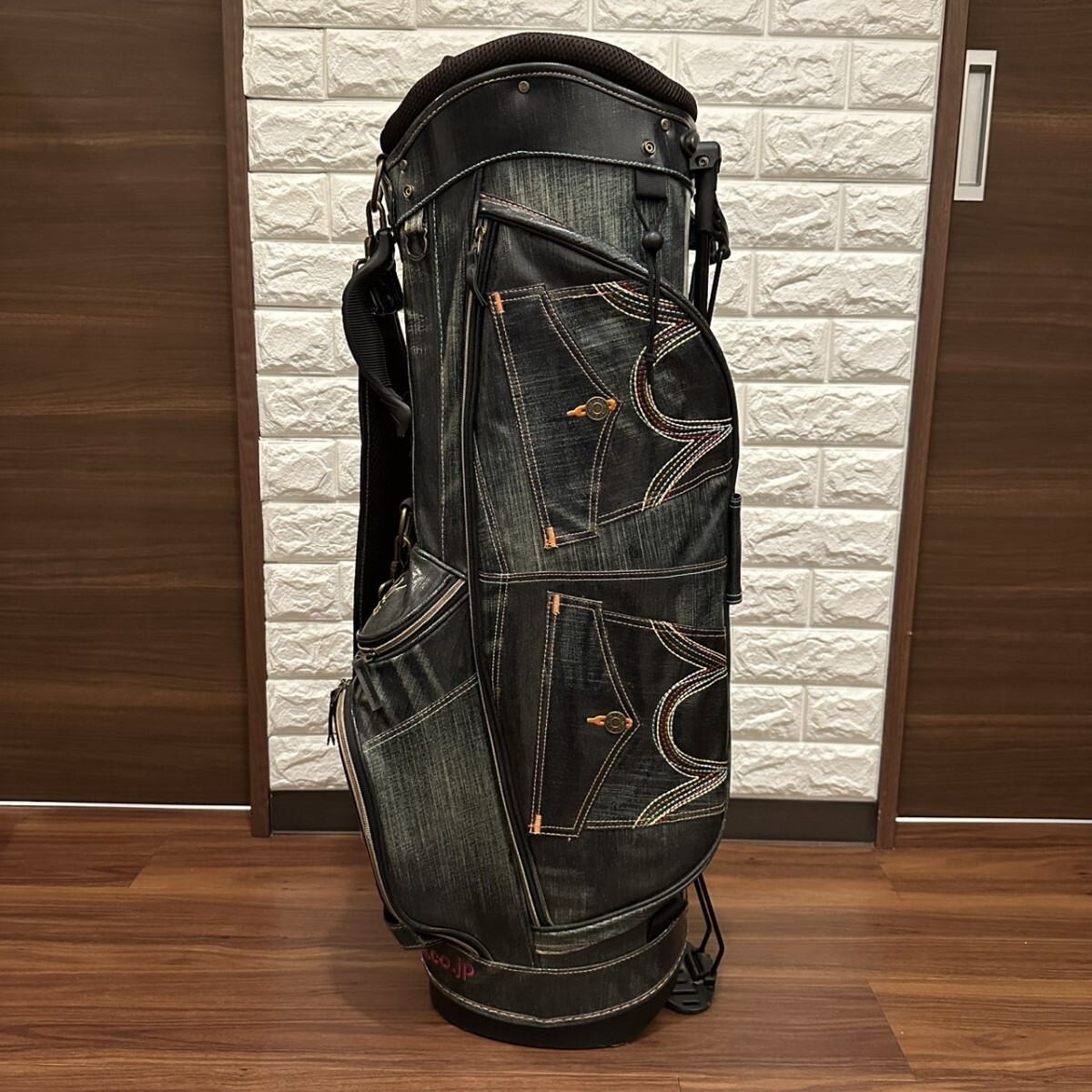 希少 EDWIN エドウィン フェイクデニム 軽量 スタンドキャディ 希少 EDWIN エドウィン フェイクデニム 軽量 スタンドキャディ
