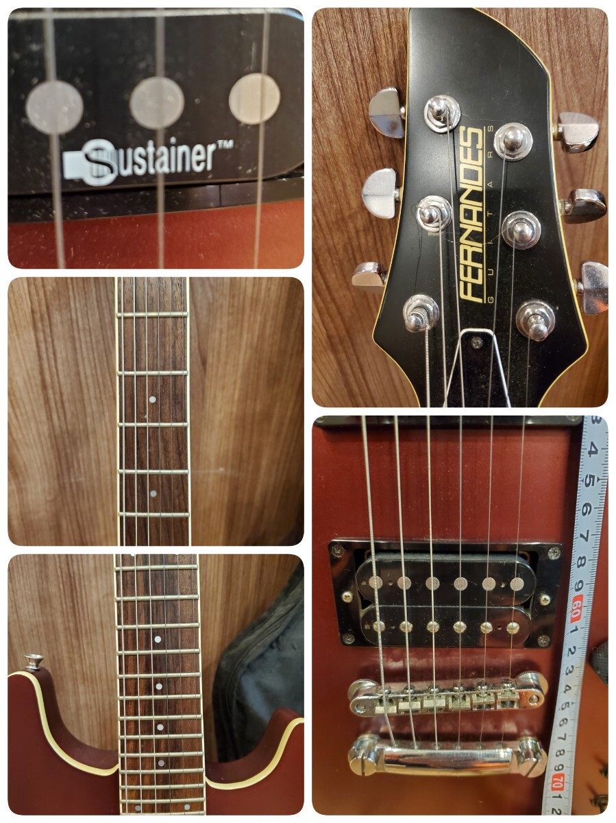 ZF830 電池入れて音出し確認済み FERNANDES Sustainer エレキ ZF830 電池入れて音出し確認済み FERNANDES Sustainer エレキ