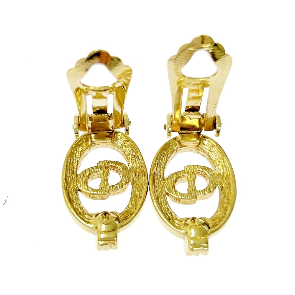 Christian Dior Christian Dior GP стразы CD Logo серьги женский Gold 414302 серьги 