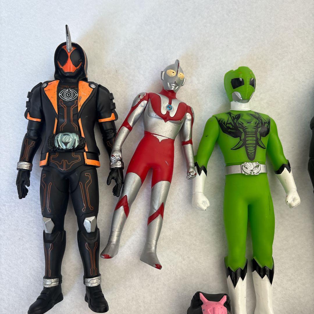 仮面ライダー ウルトラマン フィギュアセット 11体 ソフビ 仮面ライダー ウルトラマン フィギュアセット 11体 ソフビ