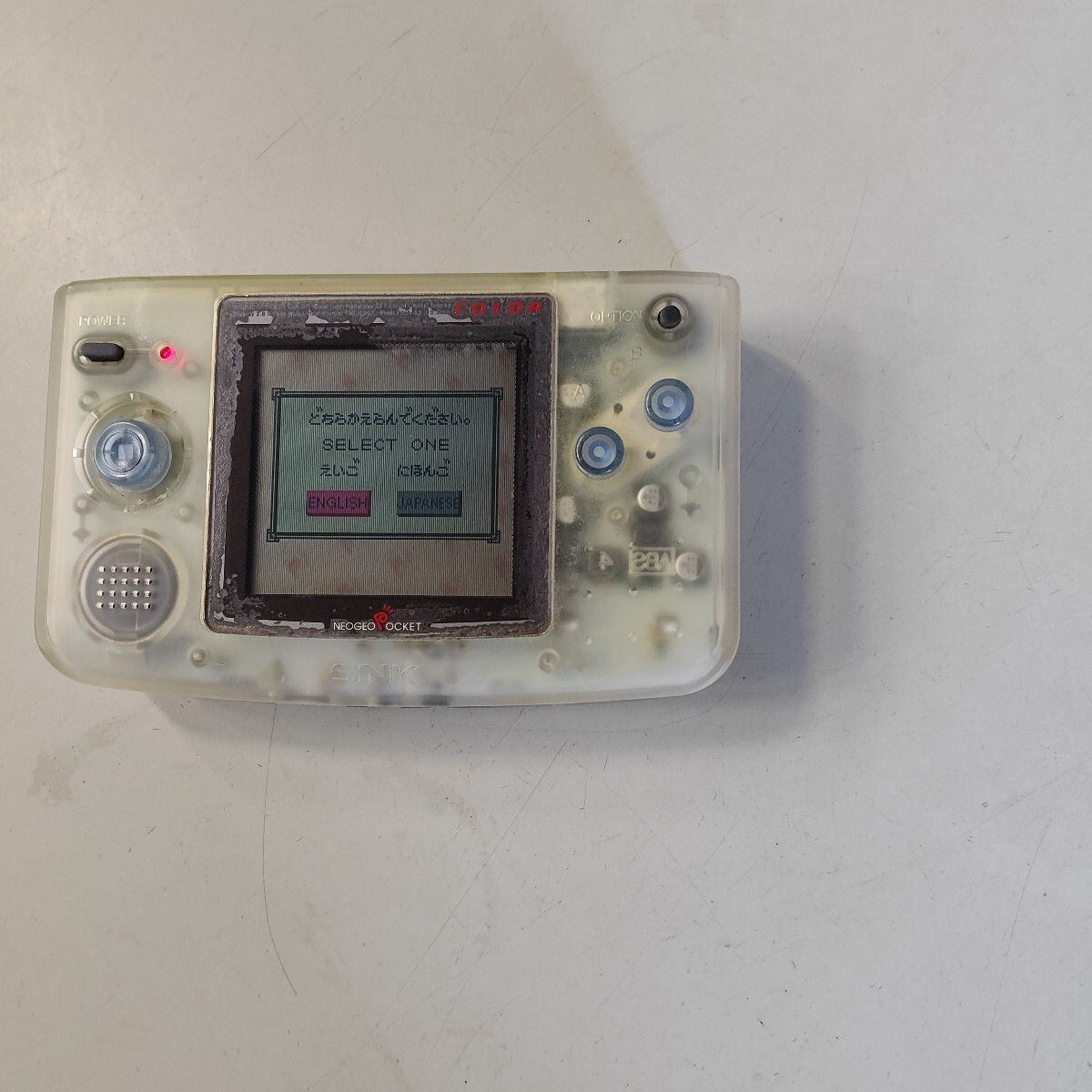 NEOGEO POCKET COLOR ネオジオ ポケット カラー 本体 クリア SNK NEOGEO POCKET COLOR ネオジオ ポケット カラー 本体 クリア SNK