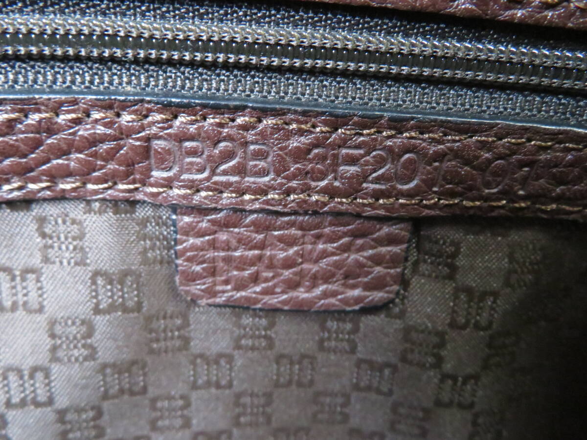 ◆DAKS ダックス ビジネスバッグ ブリーフケース レザー ダークブラウン 濃茶 DB2B 3F201 メンズ 10 OLD BOND STREET