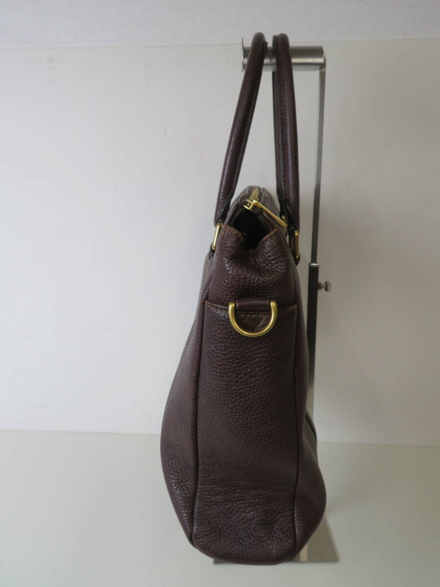 ◆DAKS ダックス ビジネスバッグ ブリーフケース レザー ダークブラウン 濃茶 DB2B 3F201 メンズ 10 OLD BOND STREET
