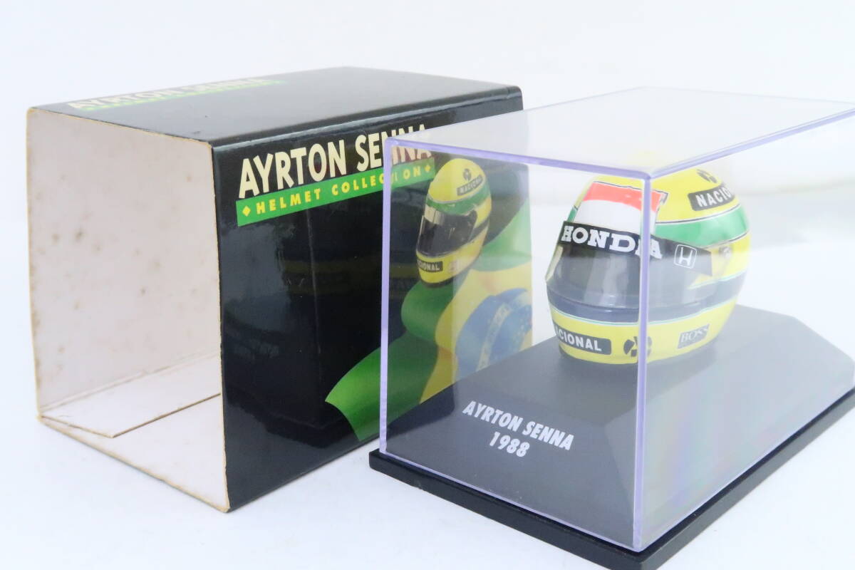 MINICHAMPS HELMET F1 AYRTON SENNA 1988 HONDA アイルトンセナ MINICHAMPS HELMET F1 AYRTON SENNA 1988 HONDA アイルトンセナ