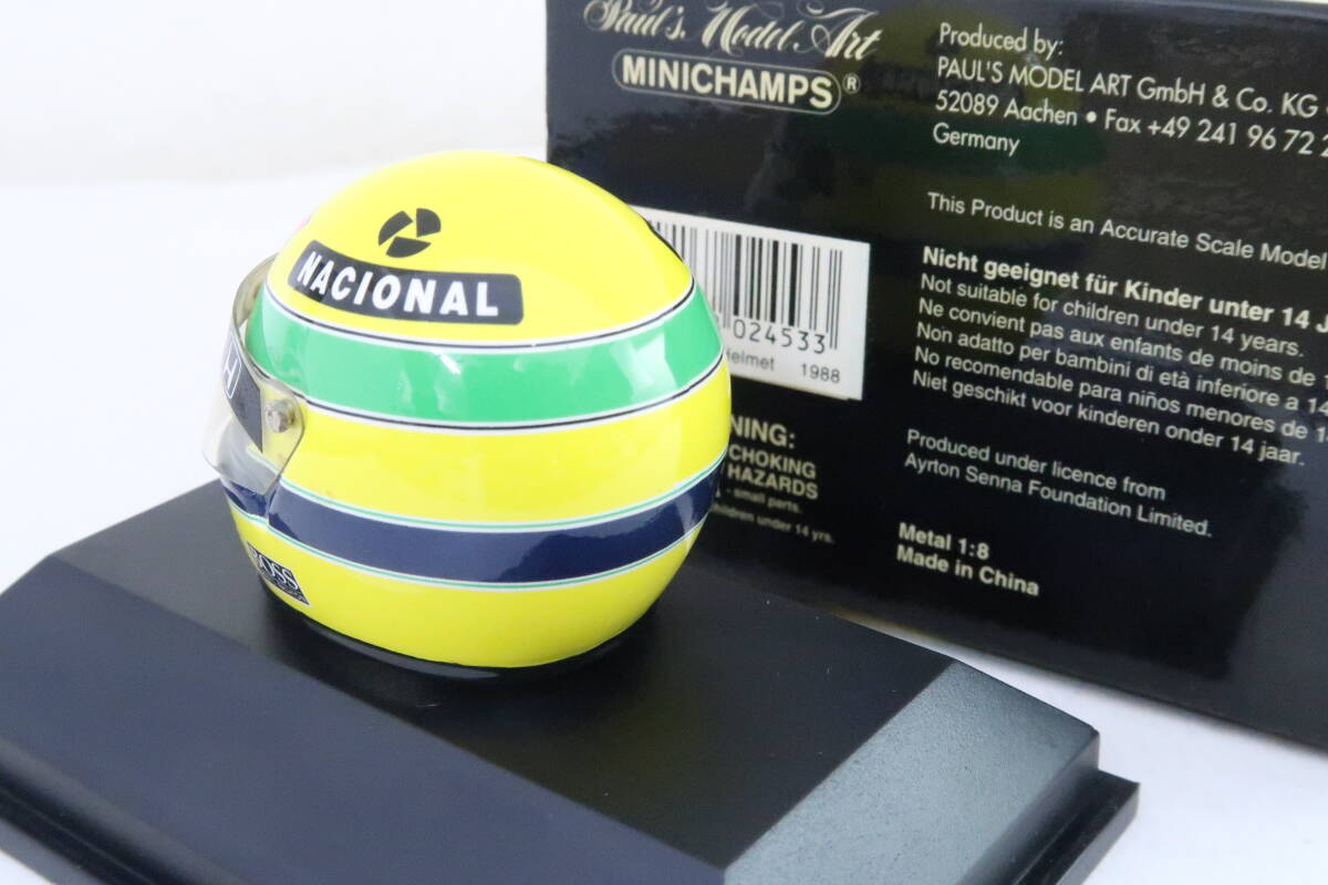 MINICHAMPS HELMET F1 AYRTON SENNA 1988 HONDA アイルトンセナ MINICHAMPS HELMET F1 AYRTON SENNA 1988 HONDA アイルトンセナ