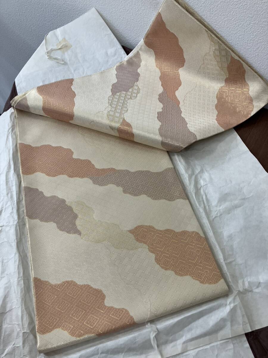 C】□未使用保管品□佐賀錦 御袋帯 袋帯 和装小物 着物 帯 和服 C】□未使用保管品□佐賀錦 御袋帯 袋帯 和装小物 着物 帯 和服