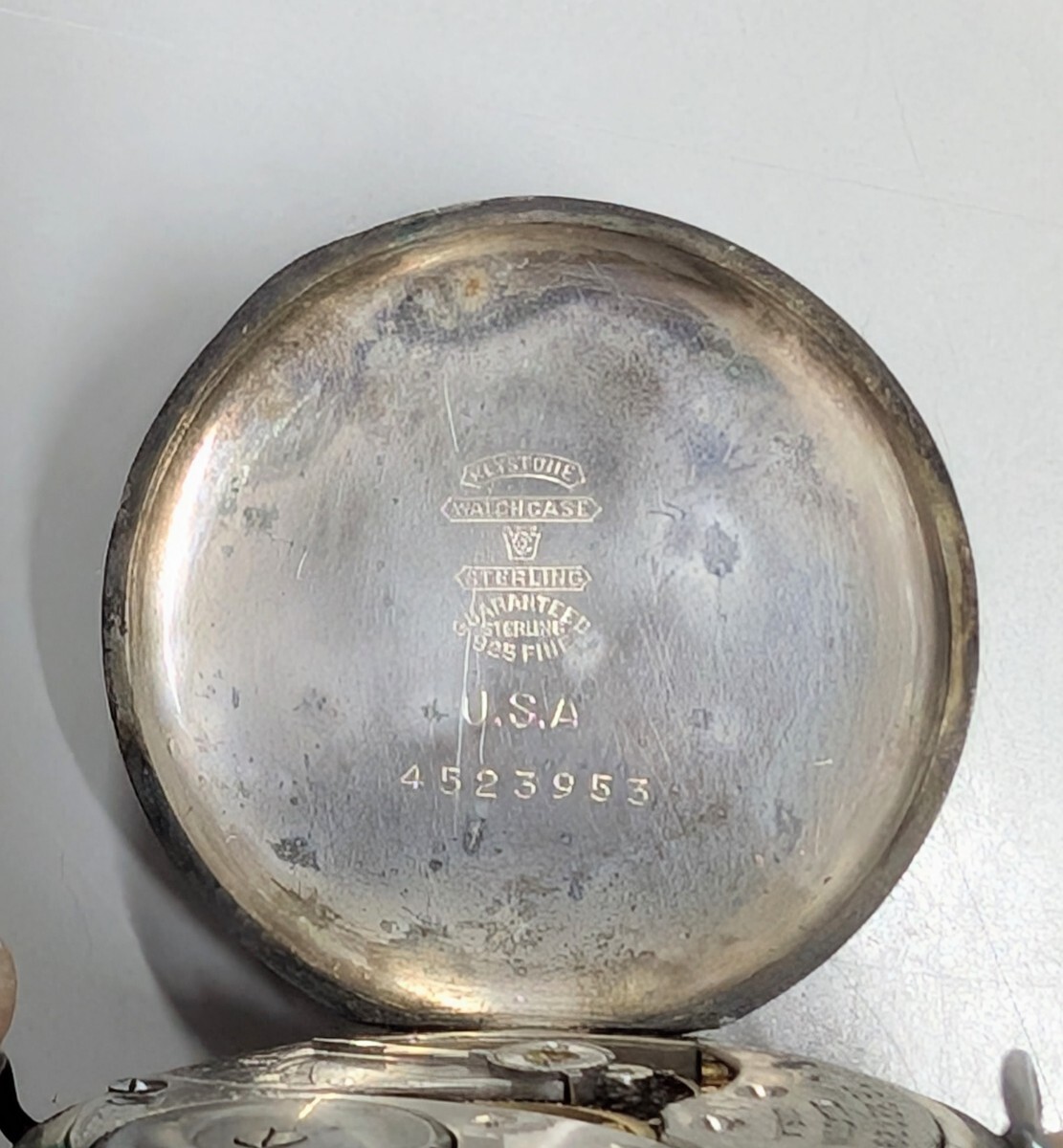 □ジャンク品□ ELGIN エルジン 懐中時計 STERLING 925 銀製 □ジャンク品□ ELGIN エルジン 懐中時計 STERLING 925 銀製